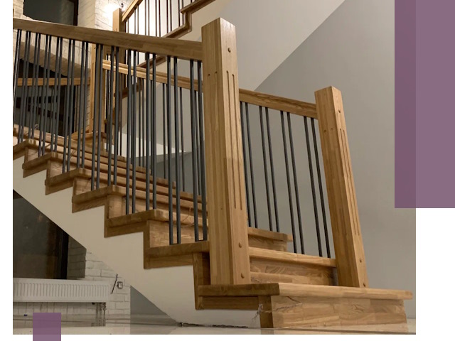 Реставрация деревянных и металлических лестниц в Серове