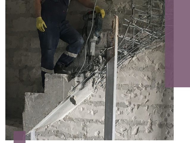 Демонтаж металлических и бетонных лестниц в Серове