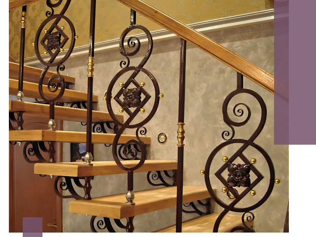 Изготовление кованых лестниц под ключ в Серове