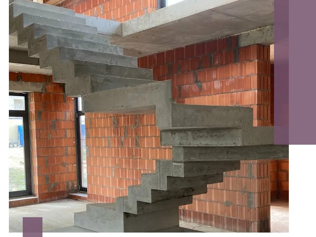 Изготовление бетонных лестниц под ключ в Серове