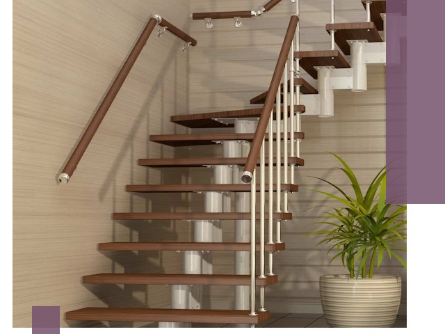 Изготовление модульных лестниц под ключ в Серове