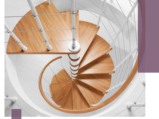 Изготовление винтовых лестниц под ключ в Серове