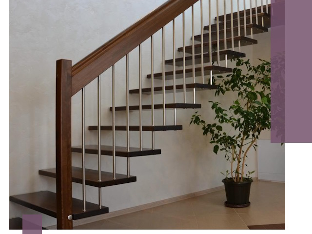 Лестницы на больцах под ключ в Серове – изготовление и монтаж