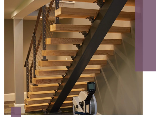 Лестницы на монокосоурах под ключ в Серове - изготовление и монтаж