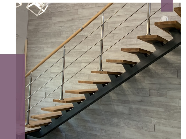 Изготовление лестниц на монокосоуре в Серове от 76005 руб. 