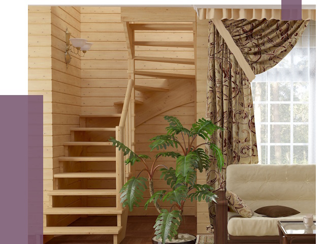 Лестницы для дачи в Серове от 75750 руб.  | ПРОЛЁТ-Срв