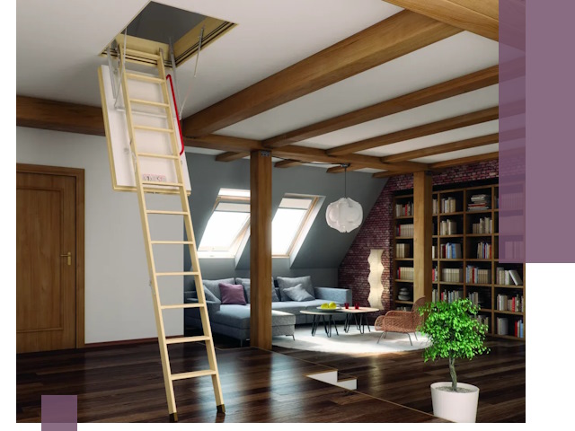 Чердачные лестницы под ключ в Серове: изготовление и монтаж