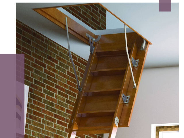 Установка чердачной лестницы в Серове от 7805 руб. | ПРОЛЁТ-Срв