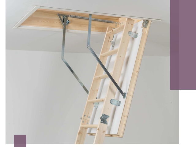 Установка чердачной лестницы под ключ в Серове