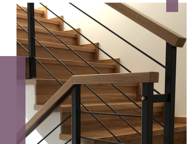 Обшивка металлической лестницы деревом в Серове от 4336 руб. 