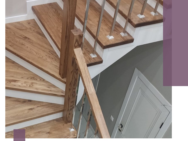 Обшивка металлических лестниц под ключ в Серове