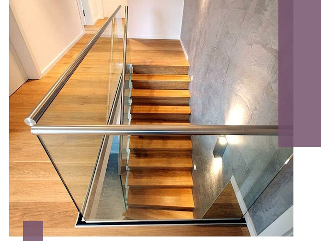 Перила для лестницы в доме — изготовление и монтаж в Серове