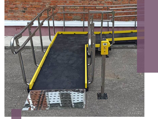 Изготовление наклонных пандусов для инвалидов в Серове