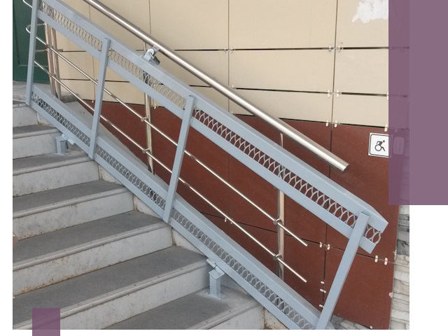 Изготовление откидных пандусов под ключ в Серове