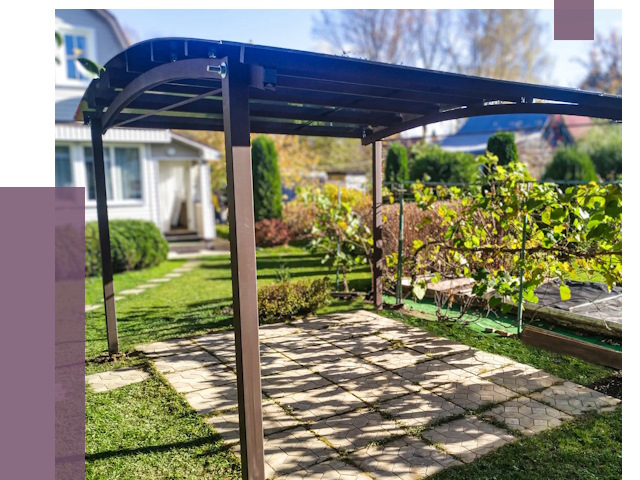 Навесы для дачи в Серове от 12701 руб. под ключ — ПРОЛЁТ-Срв