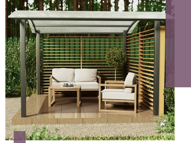 Навесы для дачи в Серове: изготовление, монтаж и демонтаж