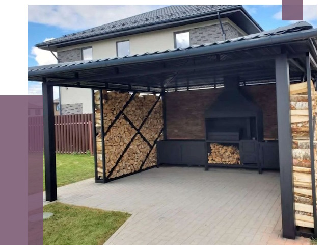 Навесы для барбекю в Серове от 12701 руб. под ключ | ПРОЛЁТ-Срв