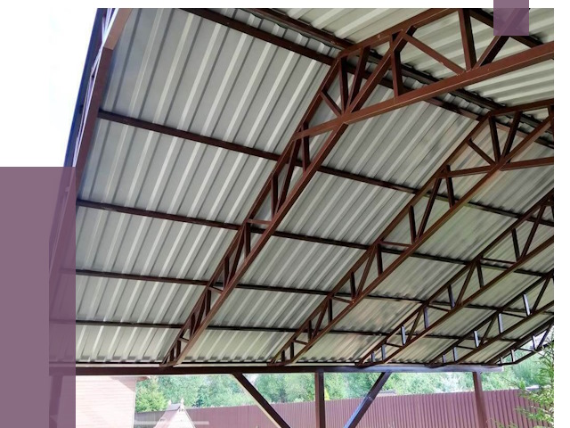 Навесы из профнастила в Серове от 7345 руб. | ПРОЛЁТ-Срв