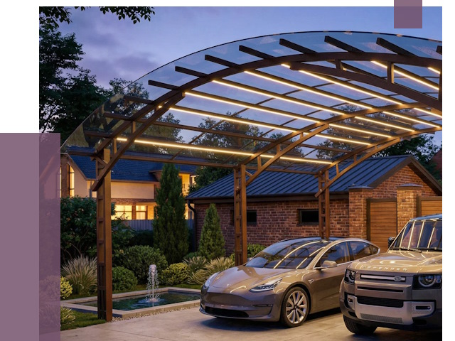 Металлические навесы в Серове от 12650 руб. под ключ — ПРОЛЁТ-Срв