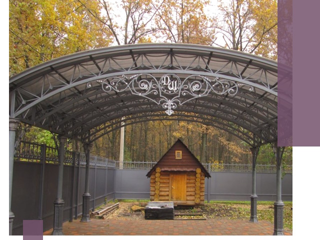 Кованые навесы премиум-класса под заказ в Серове