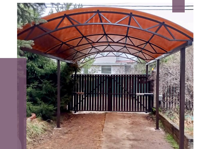 Арочные навесы в Серове от 12701 руб. — изготовление и монтаж | ПРОЛЁТ-Срв