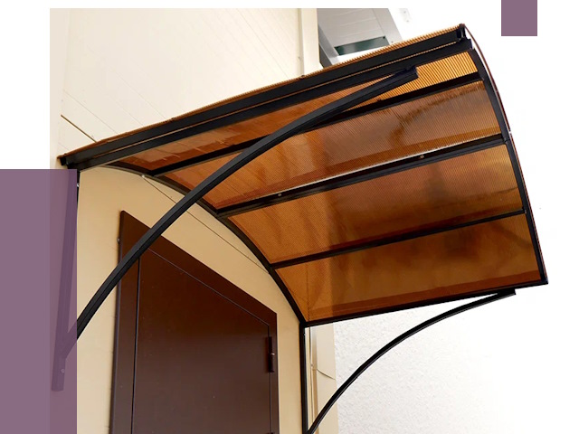Недорогие козырьки в Серове от 7570 руб.  | ПРОЛЁТ-Срв