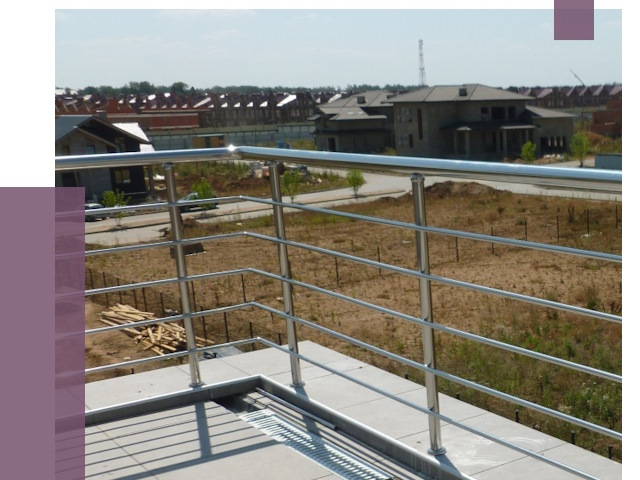 Парапеты из нержавеющей стали в Серове от 7958 руб. за м² | ПРОЛЁТ-Срв