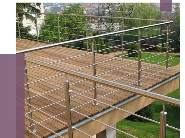 Алюминиевые парапеты в Серове под ключ от 7754 руб. 