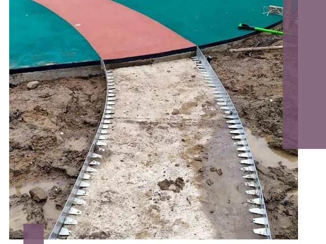 Металлические бордюры для дорожек в Серове — монтаж и изготовление