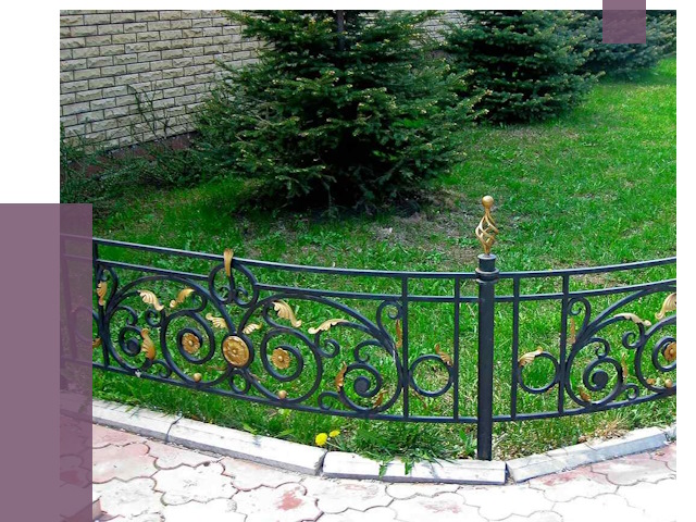 Кованые газонные ограждения в Серове от 7600 руб. — ПРОЛЁТ-Срв