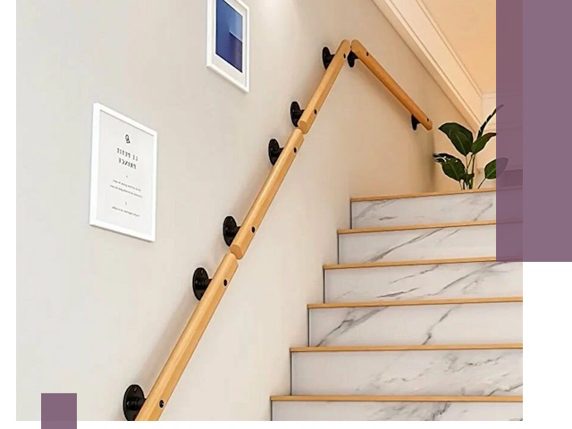 Поручни металлические и деревянные под ключ в Серове